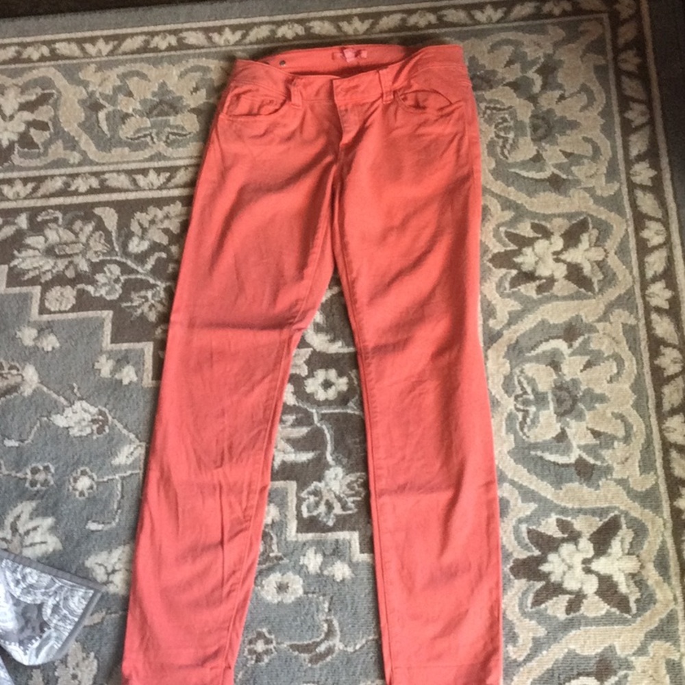 CAbi Women's Skinny Jeans in Coral